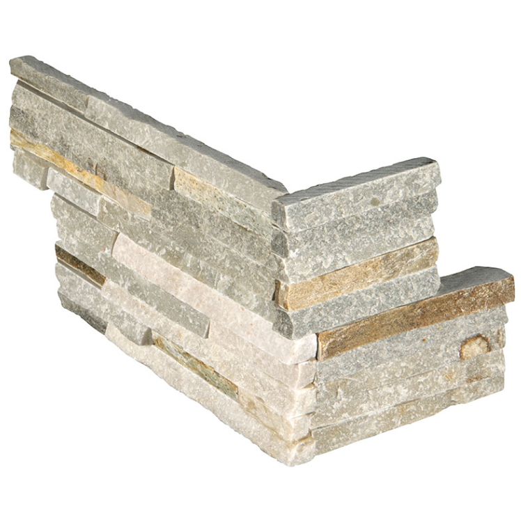 Wall Tiles RockMount Golden Honey Splitface Corner 6" x 18"