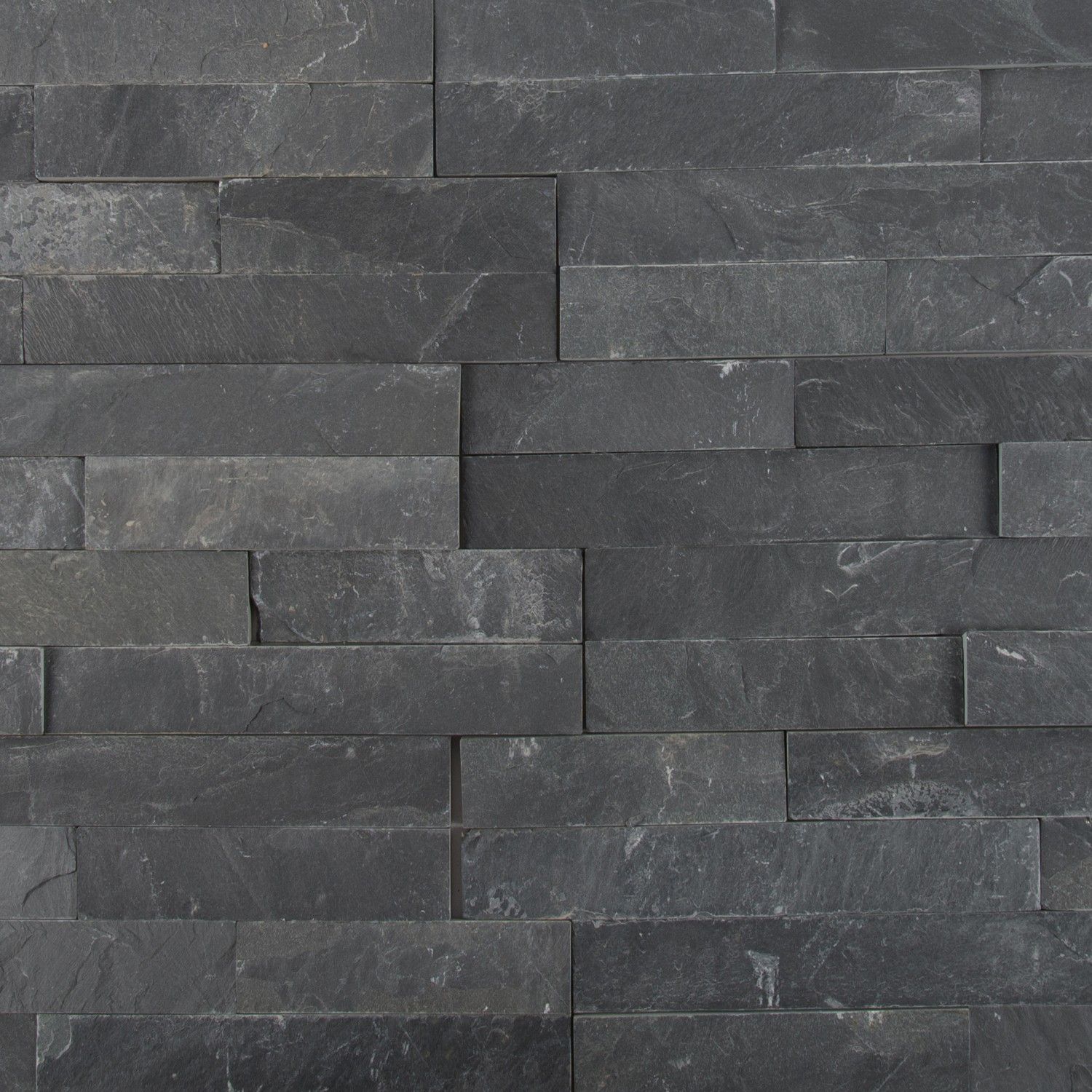 Wall Tiles Premium Black Splitface 6" x 24"