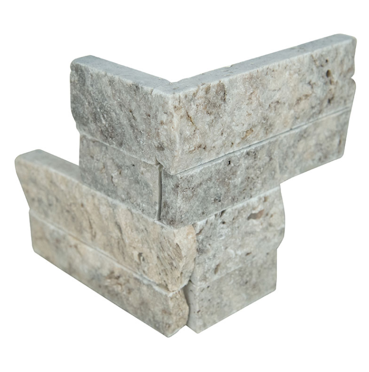 Wall Tiles RockMount Silver Travertine Mini Splitface 4-1/2" x 16"