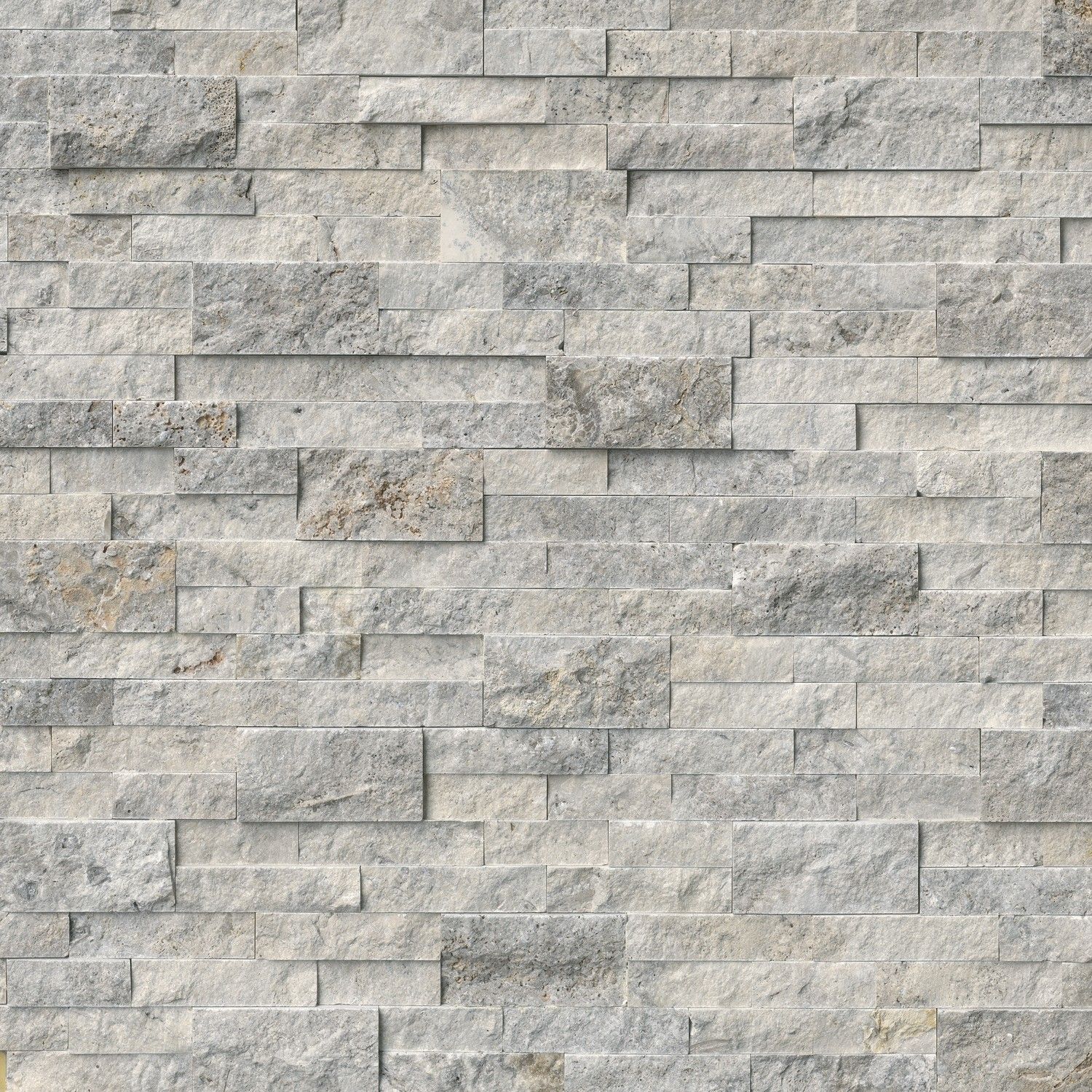 silver-stone  MSI Surfaces - Wall Tiles Silver Gray-Light Splitface Corner 6