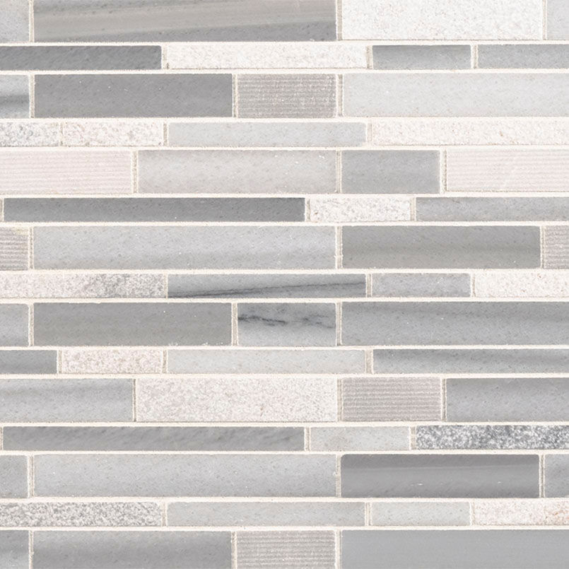 Mosaic Bergamo Gray-Light Multi Finish 12" x 12"
