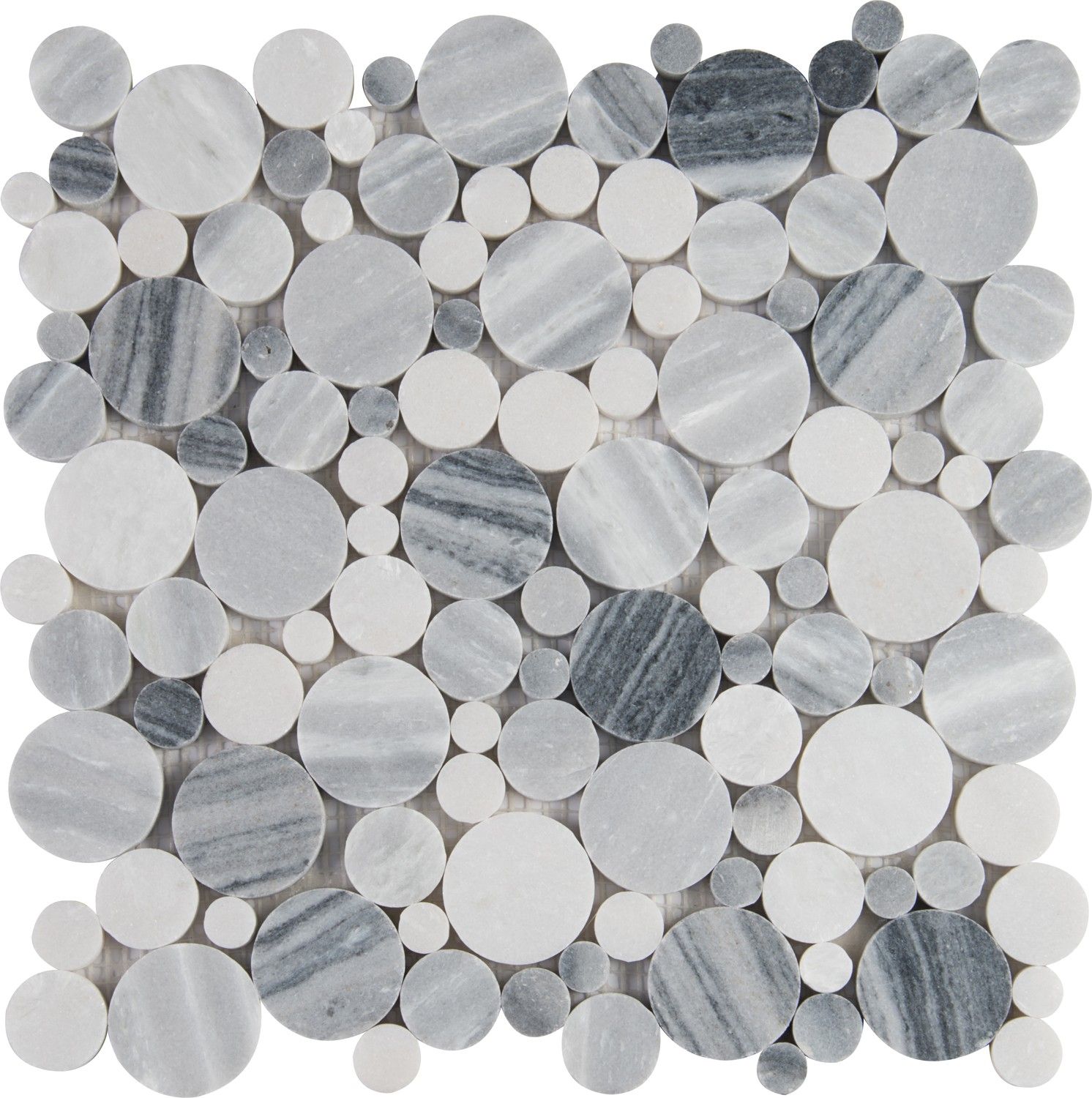 Mosaic Alaska Gray-Dark Polished 12" x 12"