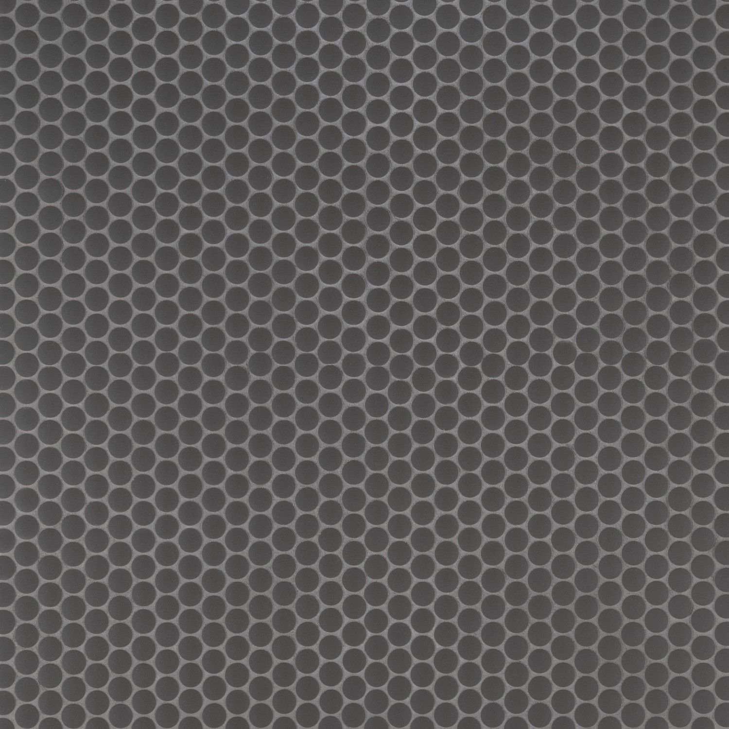 Mosaic Penny Round Black Matte 11-1/4" x 12-1/2"