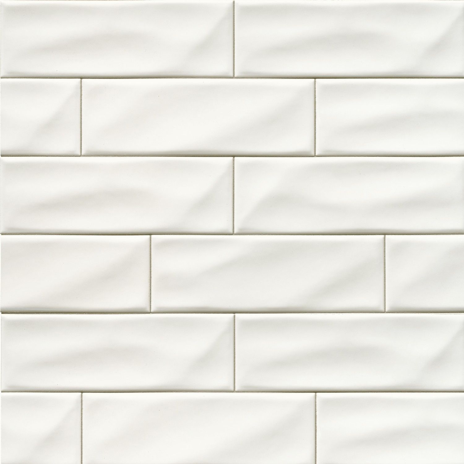 Wall Tiles Whisper White-Cool Glossy 4" x 12"