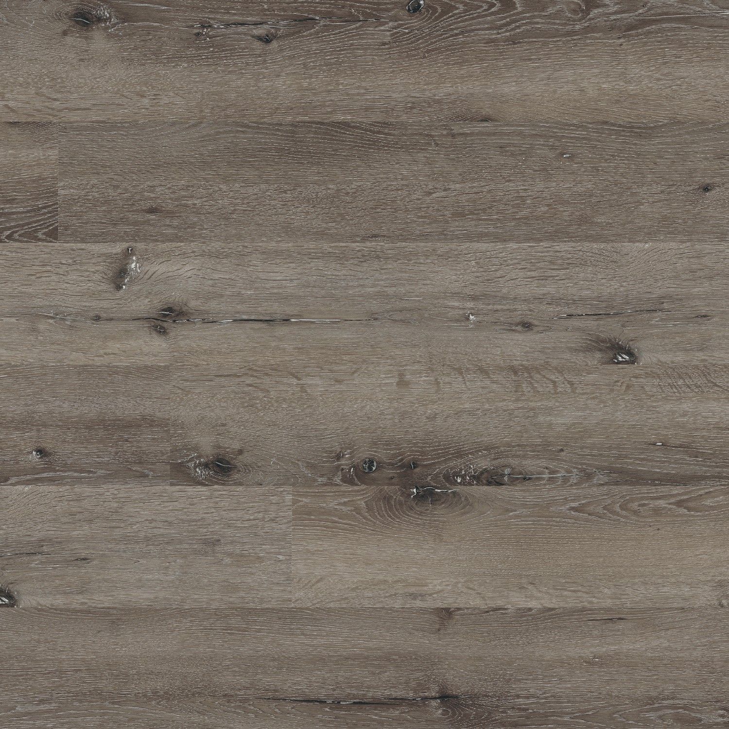 Planches de vinyle Katavia Charcoal Oak Collé au sol 6" x 48"