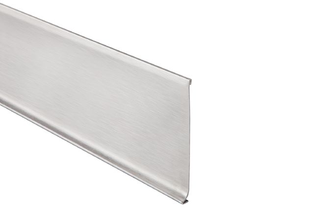 DESIGNBASE-SL Wall Base Profile Stainless Steel (V2) Brushed 4-3/8" (110 mm) x 8' 2-1/2"