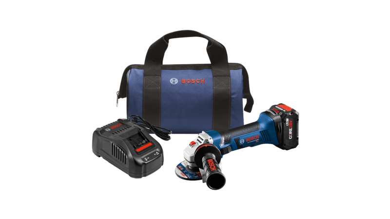 Angle Grinder Kit with Compact Battery Core 18V 4.0Ah 4-1/2"