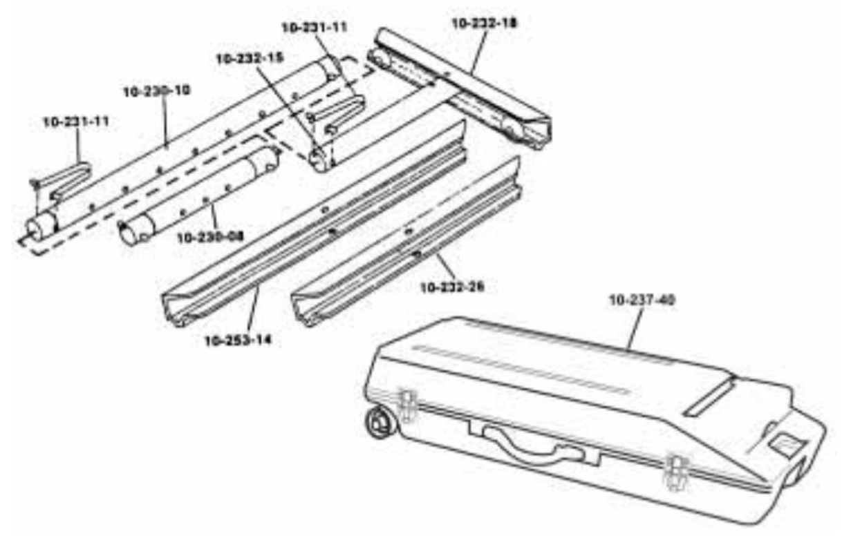 Tail Block With Cushion and Spring 18" for 10-237