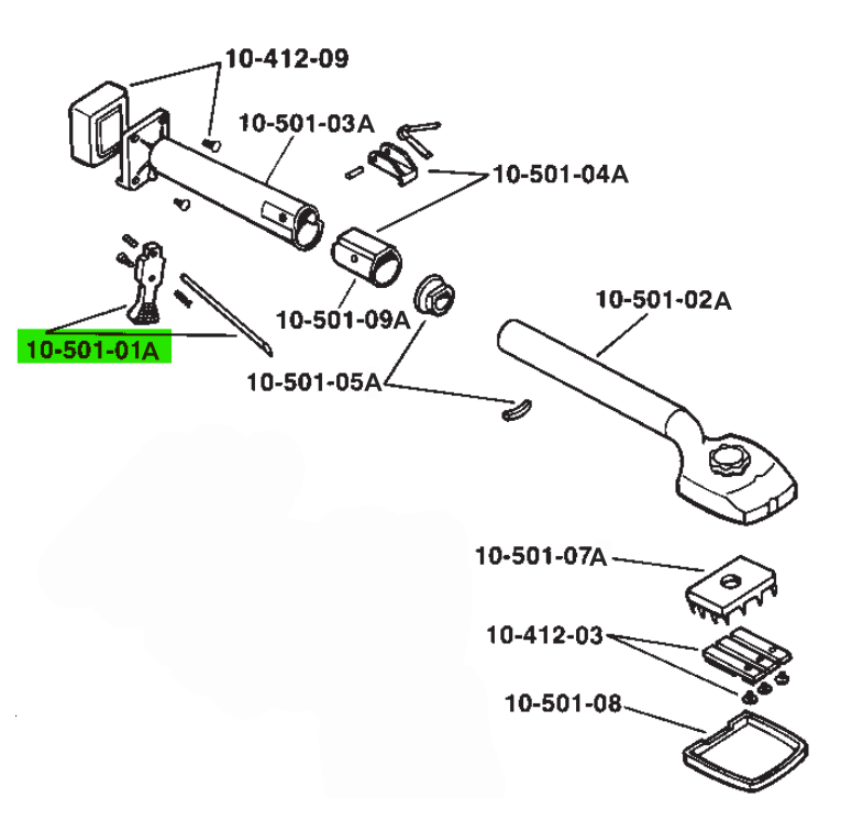 Trigger Spring with Screw and Set Screw Rod for 10-501 GT