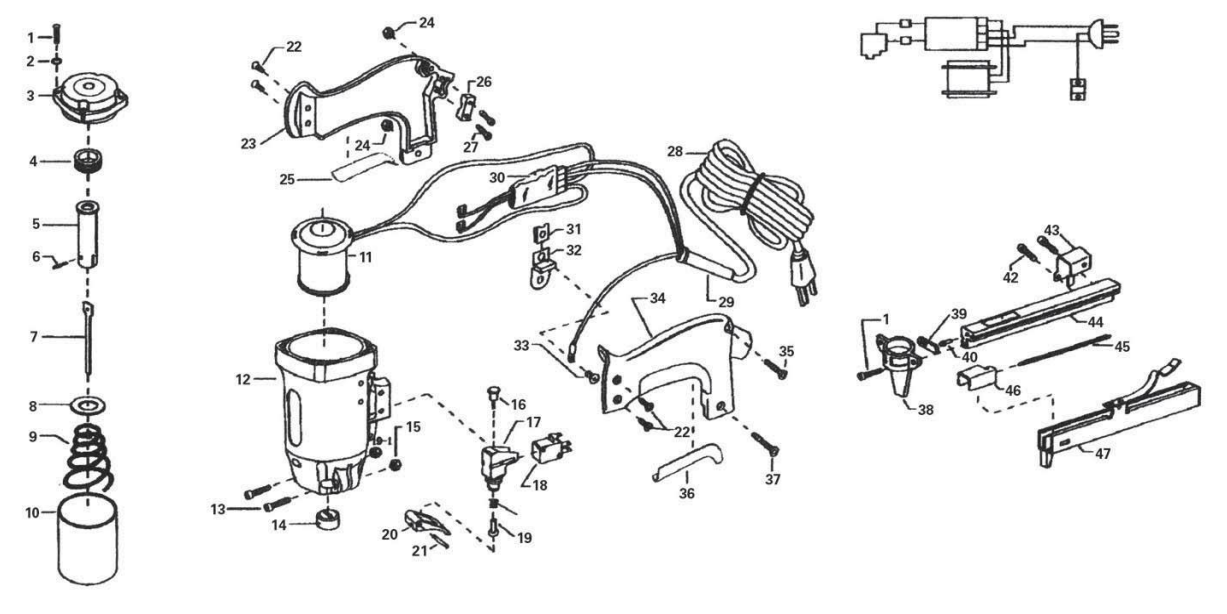 Ensemble de vissage comprend 4 hexagones larges, 8 rondelles et 3 capuchons moulés