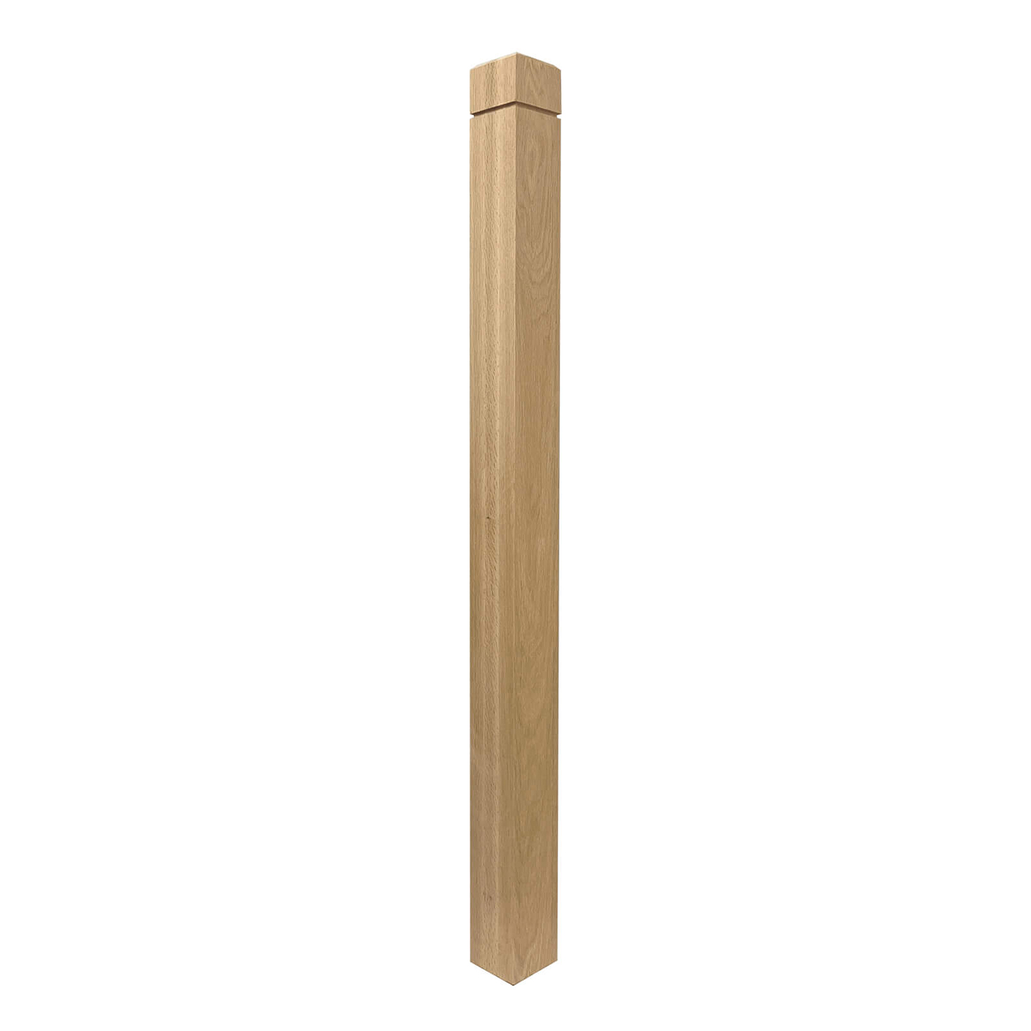 Hardwood Red Oak Unfinished Stair Post Notch 3-1/2" x 48"