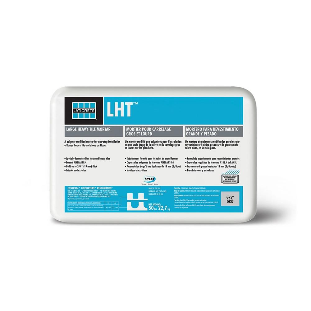 Laticrete - LHT Large Tile Mortar Grey 50 lb - 0230-0050-21 | FloorBox