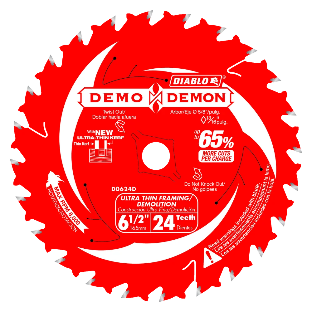 6-1/2 in. 24T Circular Saw Blade - Framing/Demolition 6-1/2 in. 24T Circular Saw Blade - Framing/Demolition