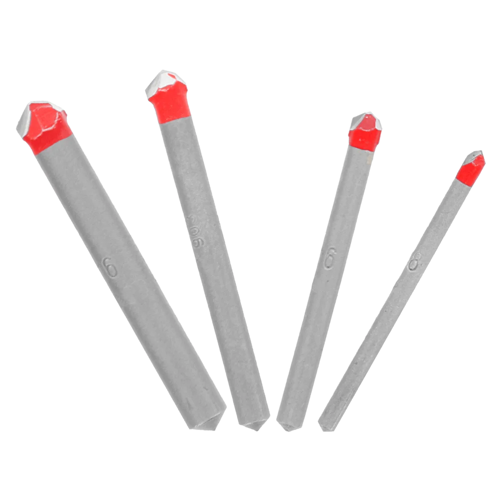 4-Piece Set of Drill Bit Carbide Tipped for Tile & Stone