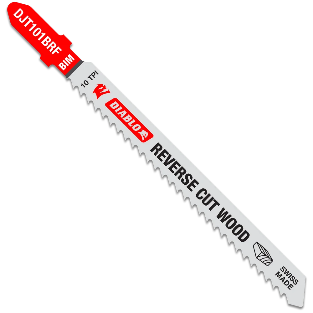 Bi-Metal T-Shank Jigsaw Blades 6 TPI for Fast Wood Cuts 4" (Pack of 5)
