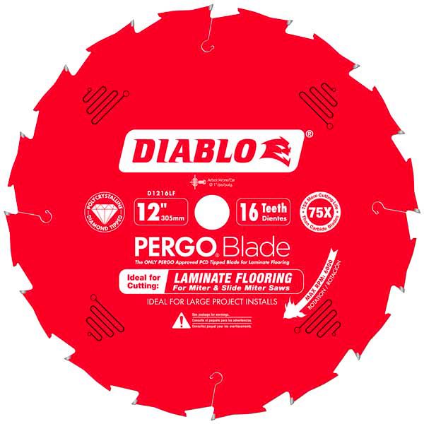 Laminate Flooring Saw Blade PergoBlade 16 Tooth 12"