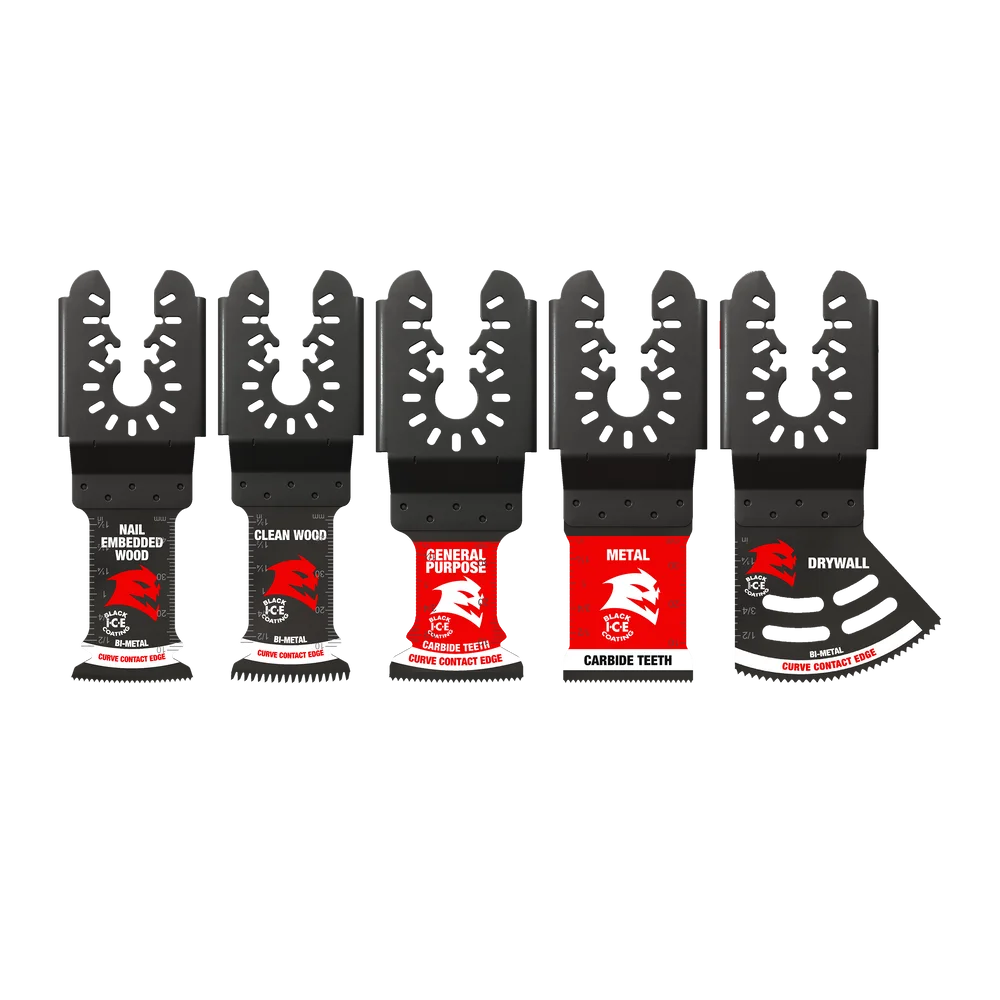 DIABLO Universal Fit Wood and Metal Bi-Metal & Carbide Oscillating Blade Set (5-Piece)
