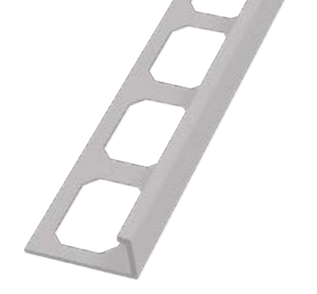 L-Shaped Tile Edge Trim Color Coated Aluminum Mink - 1/2" (12.5 mm) x 8' 2-1/2"