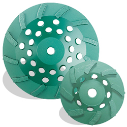 P4 Concrete & Masonry Swirl Cup Wheel, 12 Segment 7" x 5/8"-11"