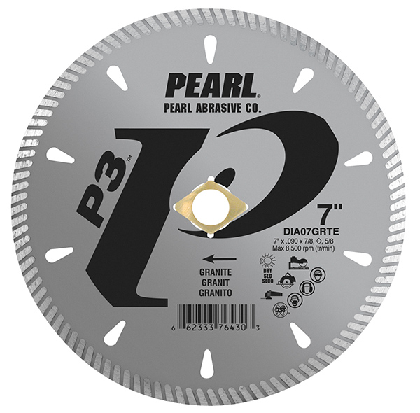 P3 Tile & Stone Blade, 8mm Rim 4" x 0.090" x 7/8", 20mm, 5/8"