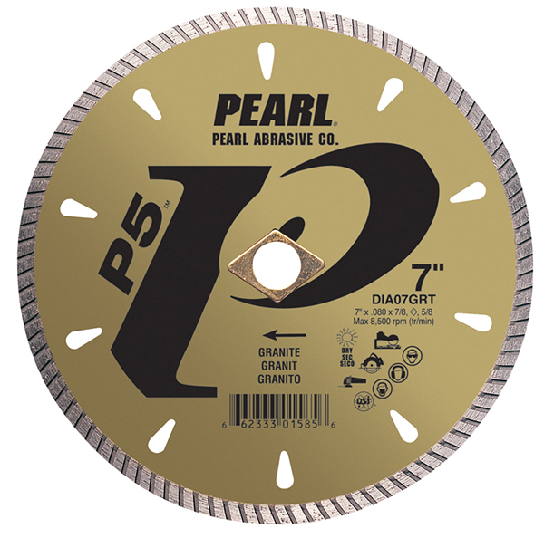 P5 Tile & Stone Blade, 8mm Rim 5" x 0.080" x 7/8", 5/8"
