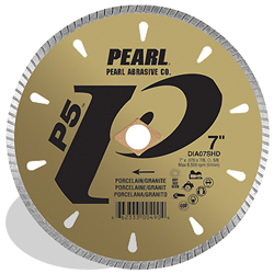 Wet/Dry Diamond Tile Saw Blade P5 with 10 mm Turbo Mesh Rim 5"