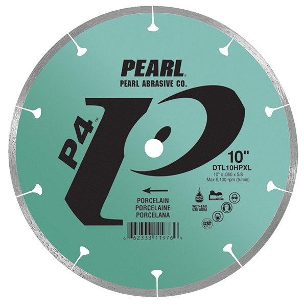 P4 Lame pour porcelaine humide. 8 mm Rim 10" x 0.060" x 5/8"