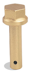 Hexpin Tige en diamant or. grossier