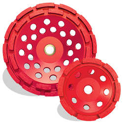 P2 Pro-V Concrete & Masonry Swirl Cup Wheel. 8 Segments 4" x 5/8" - 11"
