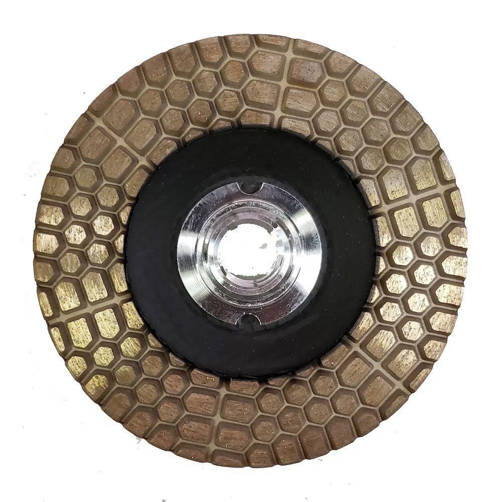 Cup Wheel Fiber Cup with Alligator Segment Fine Grit 4"