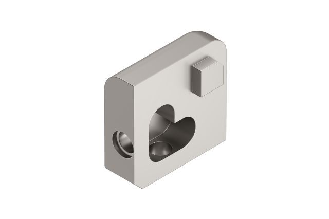 JOLLY Outside Corner 90° Anodized Aluminum Satin 3/8" (10 mm)