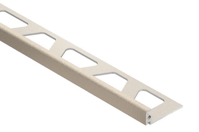 JOLLY Wall Tile Edge Trim Aluminum Ivory  3/8" (10 mm) x 8' 2-1/2"