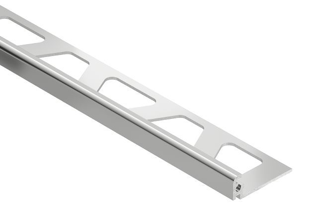 JOLLY Moulure de bordure de mur Aluminium anodisé Chrome poli 7/16" (11 mm) x 8' 2-1/2"