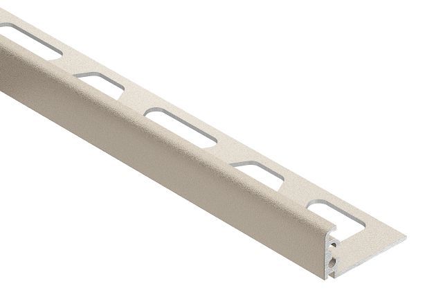JOLLY Wall Tile Edge Trim Aluminum Ivory 1/2" (12.5 mm) x 8' 2-1/2"