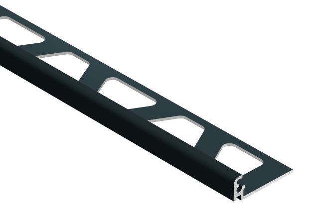 JOLLY Wall Tile Edge Trim Aluminum Black Matte 5/16" (8 mm) x 8' 2-1/2"