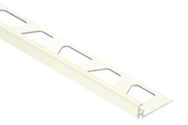JOLLY Wall Tile Edge Trim Aluminum White 5/16" (8 mm) x 8' 2-1/2"