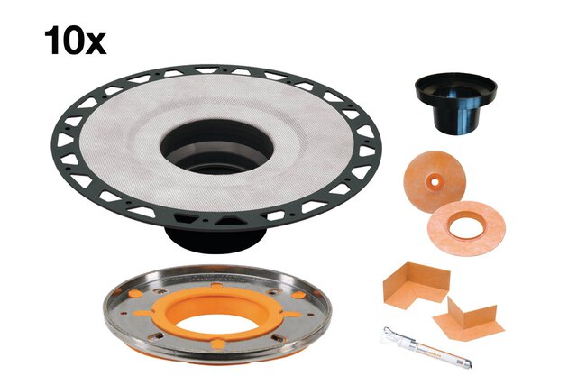 KERDI-DRAIN-A Ensemble d'adapteur de bride 5-1/2" (paquet de 10)