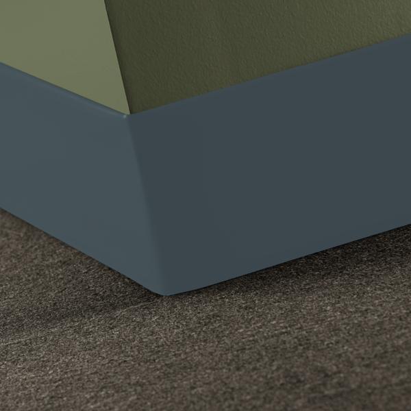 Outside Wall Base Corner 90° Duracove Thermoplastic Rubber (Type TP) TOE Duracove #92 Blue Lagoon - 4-1/2" (114 mm)