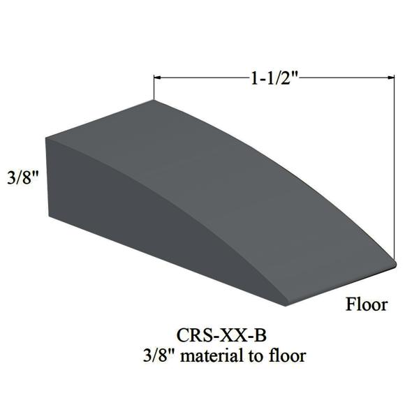 Vinyl Reducers #TA6 Bedrock 3/8" material to floor 1-1/2" x 12'