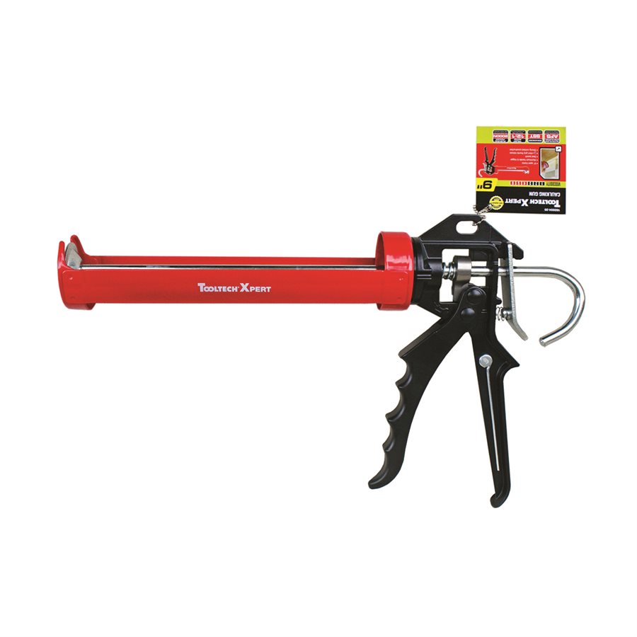Pistolet à calfeutrer Tooltech Xpert aluminium rouge 9"