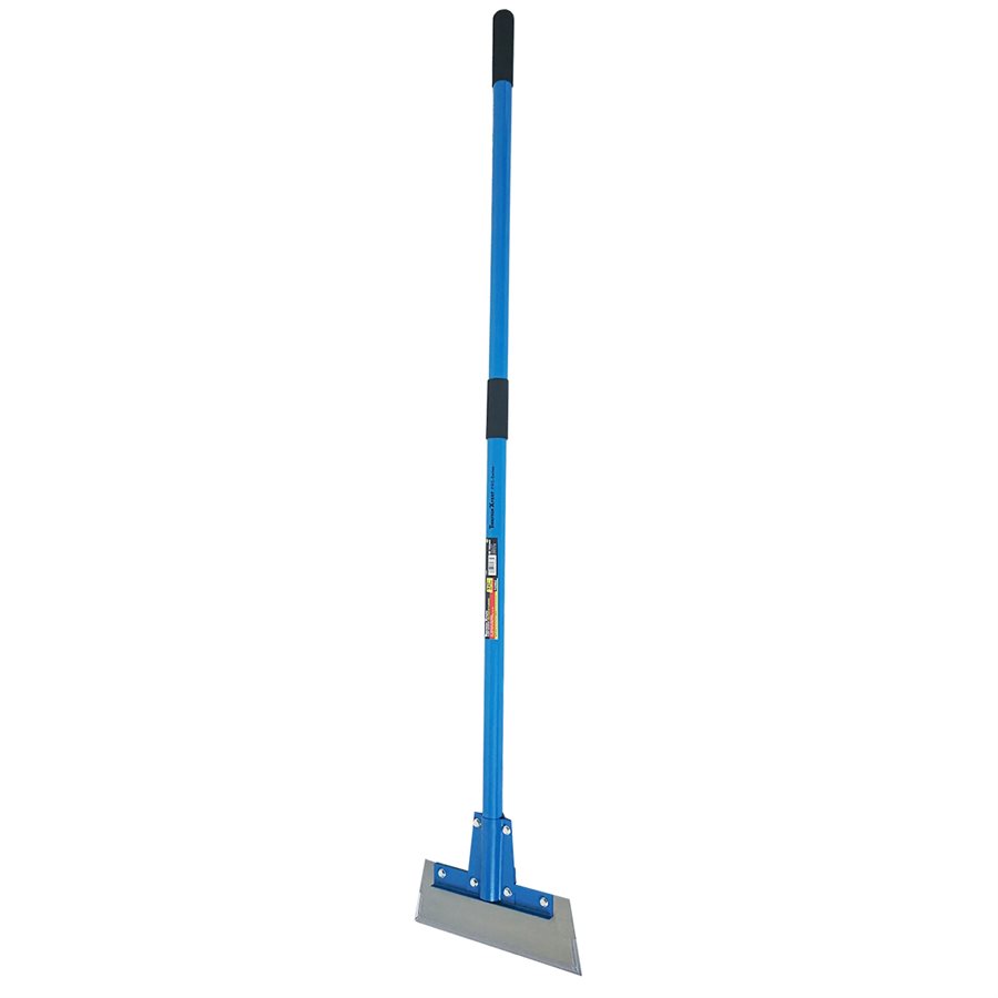 Manual Heavy Duty Floor Scraper 12" Tooltech Xpert with Fiberglass Handle of 55"