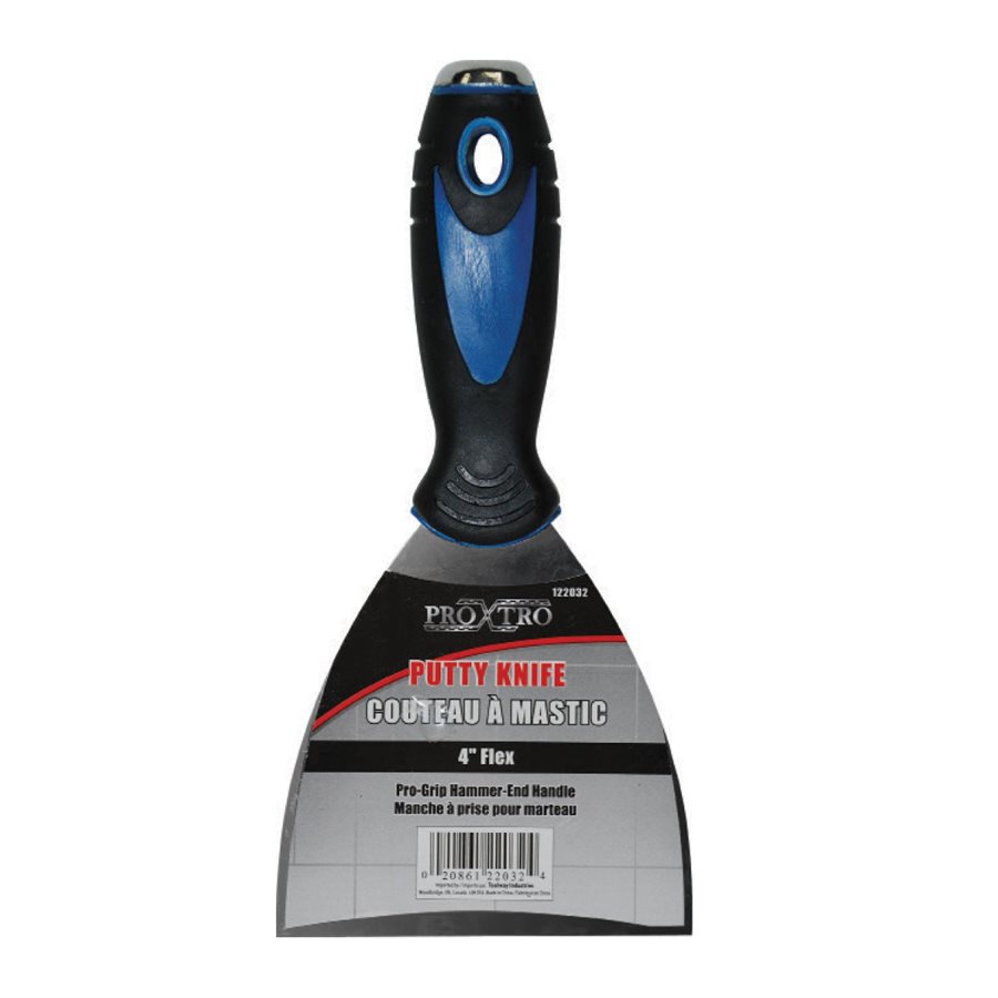 Putty Knife Tooltech True Flex Stainless Steel with Plastic Handle 4"