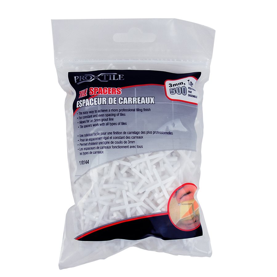 Tile Spacers Pro-X-Tile with "X" Shape 1/8" (Pack of 500)