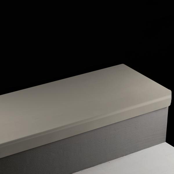 Vinyl Stair Treads #48 Grey nez rond Service Weight avec Sans Insert 6'