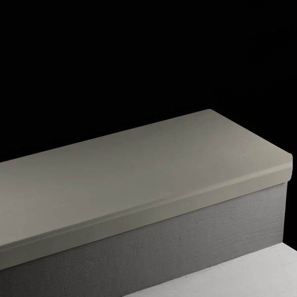 Vinyl Stair Treads #20 Charcoal Round Nose Service Weight with No Insert 8' (Pack of 10)