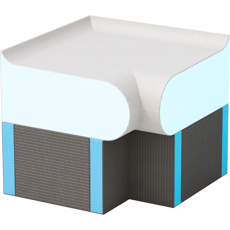 Shower Bench Carrier Corner Sanoasa Bellina 90° 15-1/4" x 19-1/8" x 9-7/8"