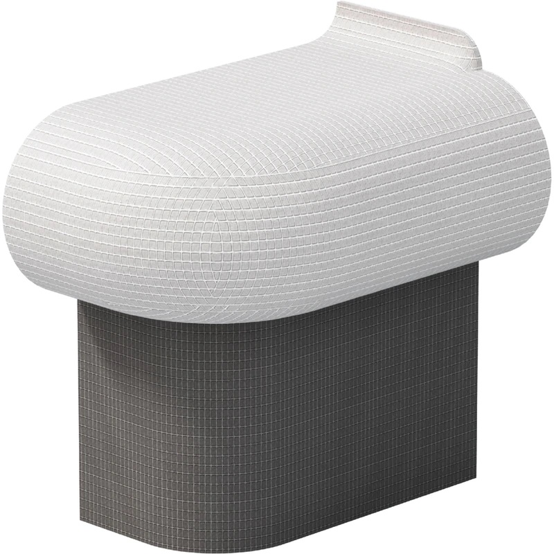 Shower Bench Carrier Sanoasa Bellina End R=200 7-7/8" x 15-1/4" x 9-7/8"