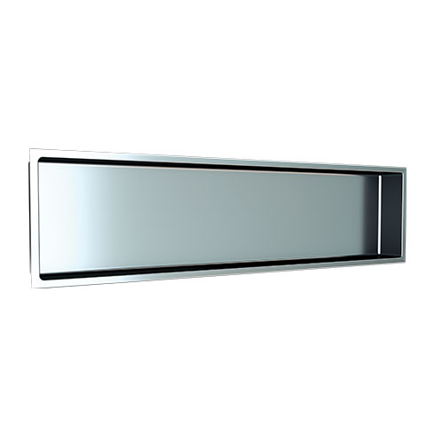 Shower Niche without Shelves Stainless Steel Brushed 12" x 48"