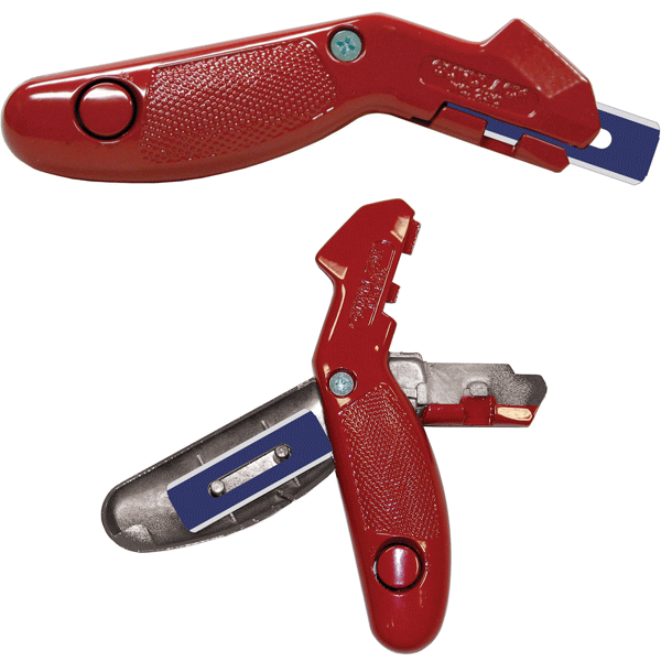Push-Button Carpet Knife
