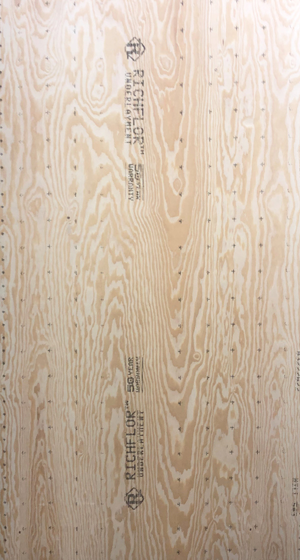Plywood Richflor Fir Underlay 4' x 8' x 8 mm